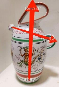 DERUTA Hand-Painted Italian Ceramic Porcelain Set 6 Cups & Teapot Vintage Luxury
