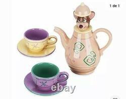 DISNEY DORMOUSE TEA SET Alice in Wonderland TEA POT + 2 CUPS
