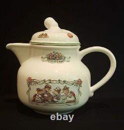 Delightful Villeroy & Boch Foxwood Tales Teapot withLid, Cup, Cream & Sugar Set-WOW