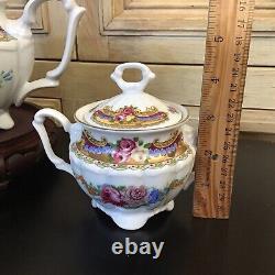 Depos Porcelain T. Limoges Tea For Two Set Tea Pot Cabbage Roses Cottagecore