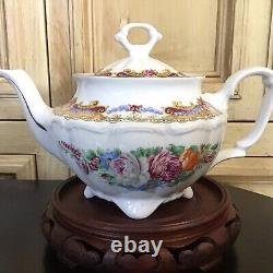 Depos Porcelain T. Limoges Tea For Two Set Tea Pot Cabbage Roses Cottagecore