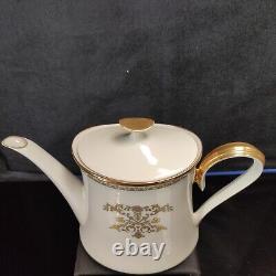 Discontinued RARE Lenox Castle Garden Teapot Creamer Sugar SET