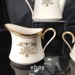 Discontinued RARE Lenox Castle Garden Teapot Creamer Sugar SET