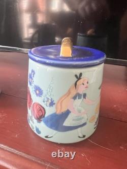 Disney Alice In Wonderland 70th Anniversary Teal Pitcher Tea Pot Set- Mary Blair