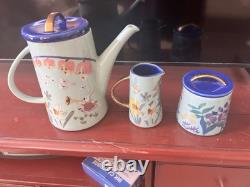 Disney Alice In Wonderland 70th Anniversary Teal Pitcher Tea Pot Set- Mary Blair