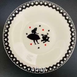 Disney Alice In Wonderland Mad Hatters Tea Party Bone China Teapot & Cups Set z