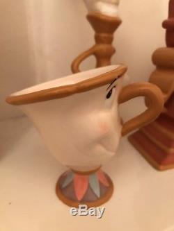 Disney Beauty And The Beast 10th Anniversary Tea Set Mrs Potts Teapot Chip Cup