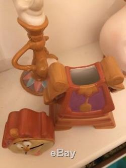 Disney Beauty And The Beast 10th Anniversary Tea Set Mrs Potts Teapot Chip Cup