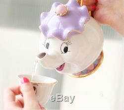 Disney Beauty and The Beast Tea Pot & Cup Tea set Mrs Potts pot and Chip GIFT