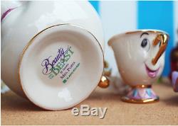 Disney Beauty and The Beast Tea Pot & Cup Tea set Mrs Potts pot and Chip GIFT