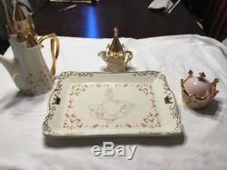 Disney CINDERELLA Royal Dreams Tea Set Serving/Cookie Tray- Teapot-Sugar&Creamer