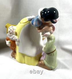Disney Direct Snow White & 7 Dwarfs Tea Pot Set Creamer Sugar Bowl Retired