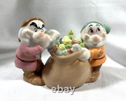 Disney Direct Snow White & 7 Dwarfs Tea Pot Set Creamer Sugar Bowl Retired