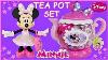 Disney Minnie Mouse Bowtastic Tea Pot Set Daisy Tea Party Set Opening Play Doh Cookies