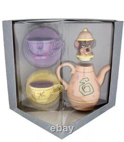 Disney Parks Alice In Wonderland Dormouse Tea Set Teapot Cups New In Box