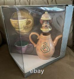 Disney Parks Alice In Wonderland Dormouse Tea Set Teapot Cups New In Box