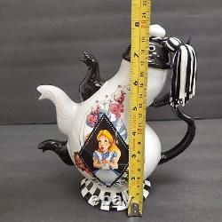 Disney Parks Rare Limited Edition 3 Spout Alice In Wonderland Teapot Mad Hatter