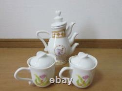 Disney Resort Alice in Wonderland Tea Pot & Mug 2 Cup Set No Box st01