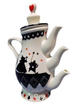 Disney Resort Limited Alice in Wonderland Tea Set (Teapot x 1, Cup & Saucer x 2)