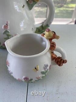 Disney Simply Pooh Tea Pot, Sugar Bowl & Creamer Set Winnie, Piglet & Tigger