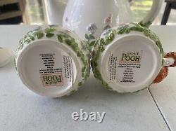 Disney Simply Pooh Tea Pot, Sugar Bowl & Creamer Set Winnie, Piglet & Tigger