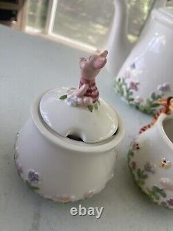 Disney Simply Pooh Tea Pot, Sugar Bowl & Creamer Set Winnie, Piglet & Tigger