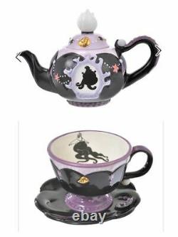 Disney Store Ursula Tea Pot Tea Cup Saucer Set The Little Mermaid 2021 JP NEW