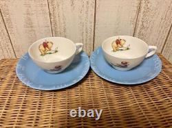 Disney Winnie the Pooh Teapot Tea cup Saucer Set No Box Shipped From Japan