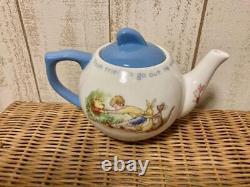 Disney Winnie the Pooh Teapot Tea cup Saucer Set No Box Shipped From Japan