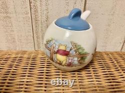 Disney Winnie the Pooh Teapot Tea cup Saucer Set No Box Shipped From Japan