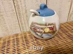 Disney Winnie the Pooh Teapot Tea cup Saucer Set No Box Shipped From Japan