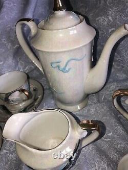 Dragon Vintage Japanese Tea Set 6 Cups & Saucers, Tea Pot, Cream & Sugar By Cdgc
