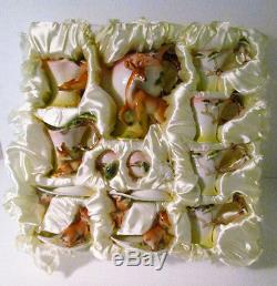 Drant Hand Painted Porcelain 13-Piece Figural Deer Tea Set Mint and Complete