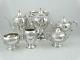 Dunkirk Sterling Silver 6 Piece Coffee/tea Service With Floral Design