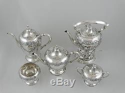 Dunkirk Sterling Silver 6 Piece Coffee/Tea Service With Floral Design