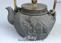 Dynasty Japanese ironware Iron Teakettle Portable Kettle Water Tea Pot Flagon