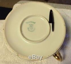 EXTREMELY RARE ROYAL RUDOLSTADT PRUSSIA B SIGNED ROSE BISCUIT / TEA POT SET