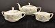 Early Pickard China Dutch Scene Tea Set Pot, Cream, & Sugar Circa 1900
