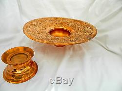Egyptian Copper Decoration Large Tea Pot Very Unique Handmade 18 High