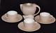 Elsa Peretti Tiffany Terracotta Thumbprint 8 Piece Tea Set Pot Plates Cups Cream