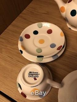 Emma Bridgewater mini polka dot spot dollies doll tea set teapot jug 1st VGC