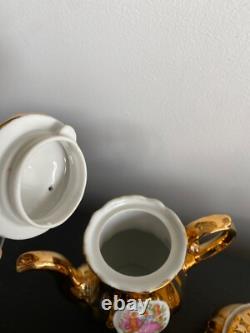 Empress by Haruta Gold Gilded Japan Tea Set Service for 5 teapot Sugar Creamer