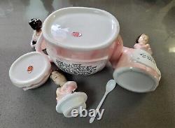 Enesco Prayer Lady 3 Pc. Tea Set, Tea Pot, Cream, Sugar. Mother In The Kitchen