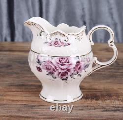 English Style Porcelain Tea Set Floral Vintage China Teapot Wedding Gift for Her