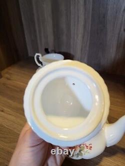 English tea store Floral Gala Porcelain Tea Set Tea Pot 5 Cups & Plates Garden