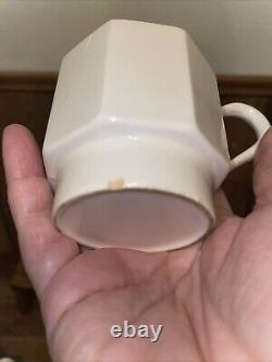 Ernest Sohn Coffee/Tea Pot With 4 Cups And 4 Brass Saucers Rare Find Mid-century