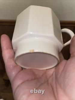 Ernest Sohn Coffee/Tea Pot With 4 Cups And 4 Brass Saucers Rare Find Mid-century