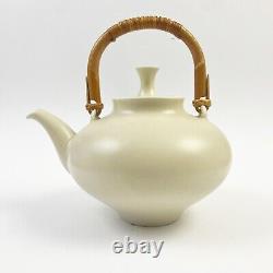 Eva Zeisel Klein Reid Tea Set Teapot Cream Sugar 1999 Satin Ivory