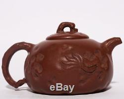 Excellent Antique China Yixing Zisha teapot Handmade Purple sand Teapots PT163