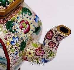 Exquisite Antique Handwork China Yixing Buddha Zisha teapot Mark QianLong PT175